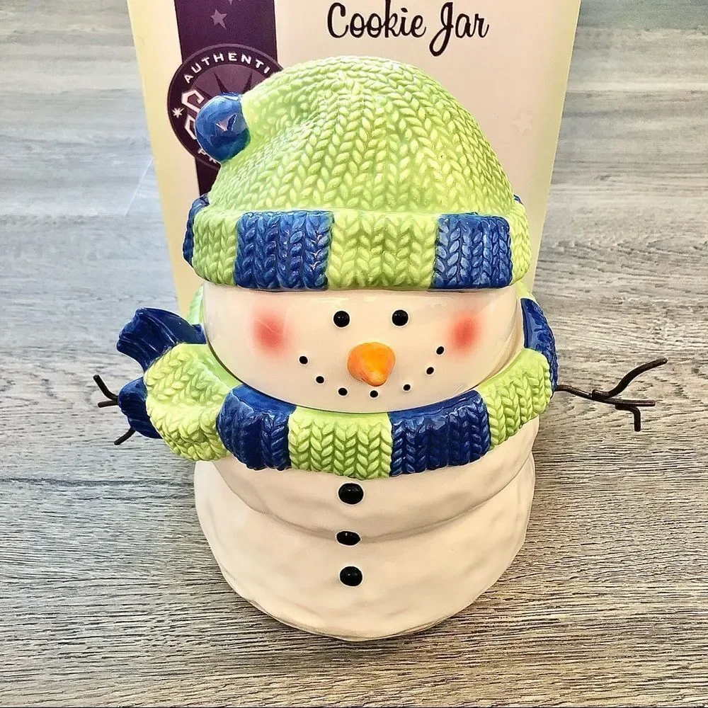 SCENTSY 𝅺Snowman Cookie Jar - Host Exclusive - Brand New In Box - Great Gift!